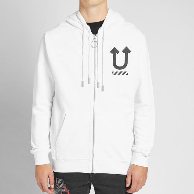 OFF-WHITE X UNDERCOVER REVERSE ZIP HOODY