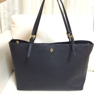 トリーバーチ(Tory Burch)の本革♡黒トートバッグ(トートバッグ)