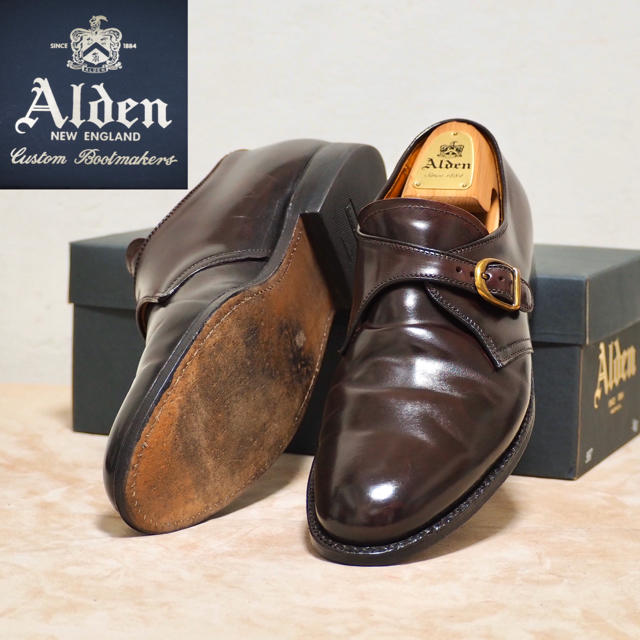 スペシャル限定品 Alden 9C オールデン コードバン モンクストラップ