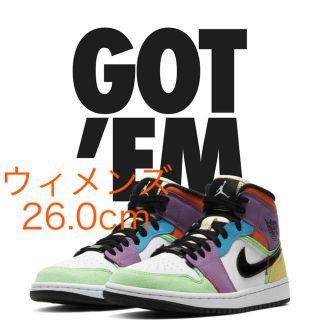 ナイキ(NIKE)の最安値 NIKE WMNS AIR JORDAN 1 MID LIGHTBULB(スニーカー)