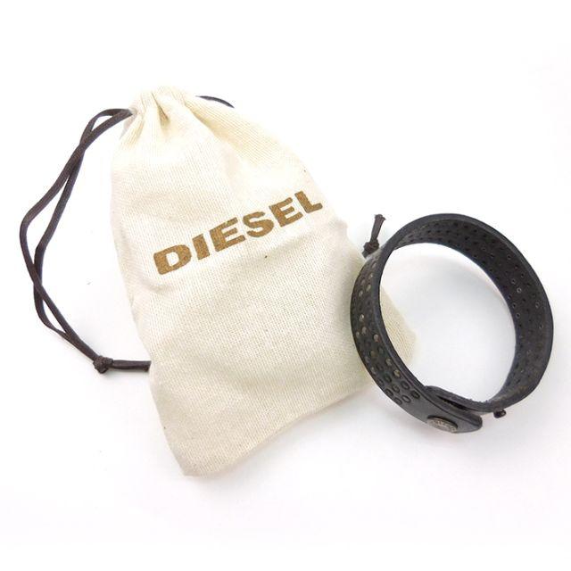 DIESEL(ディーゼル)のDIESEL ディーゼル レザーブレスレット 革ブレス レディース メンズ 新品 メンズのアクセサリー(バングル/リストバンド)の商品写真