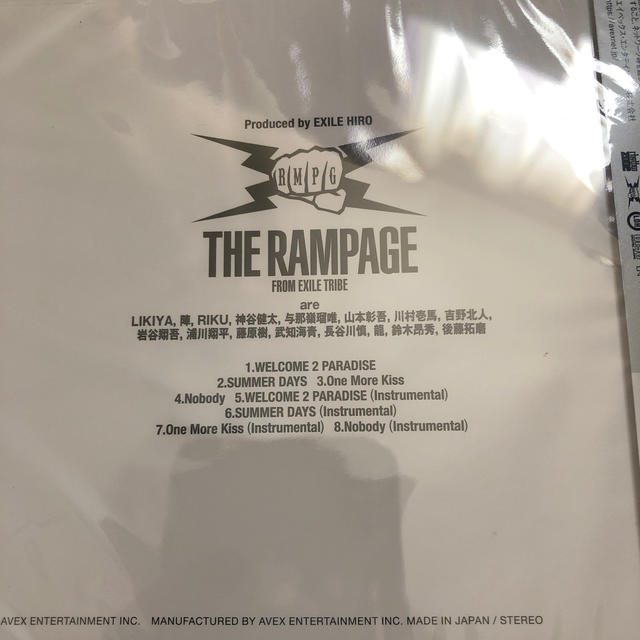 THE RAMPAGE(ザランページ)の[未開封]WELCOME 2 PARADISE ランページ  エンタメ/ホビーのCD(ポップス/ロック(邦楽))の商品写真