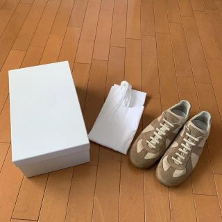 マルタンマルジェラ(Maison Martin Margiela)のMaison Margiela ジャーマントレーナーベージュ　42(スニーカー)