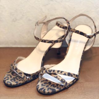 美品 ウィムガゼット インポート レオパードサンダル size36.5(サンダル)