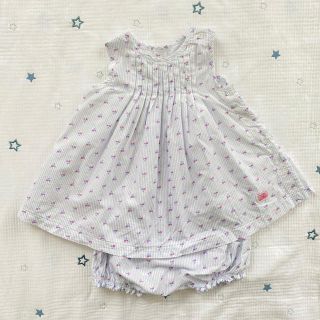 プチバトー(PETIT BATEAU)のPETIT BATEAU☆セットアップ(ロンパース)