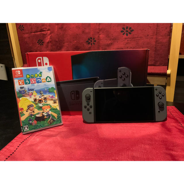 任天堂　Switch グレー　本体　あつまれどうぶつの森セット