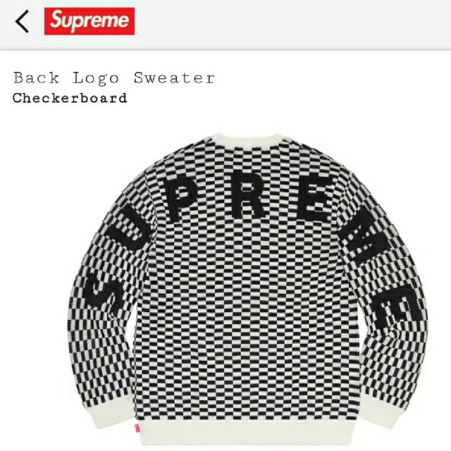 supreme Back Logo Sweater Lサイズ