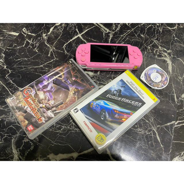 品 ゲーム PSP-3000 本体 ピアノブラック 動作品 充電器付き グッズセット