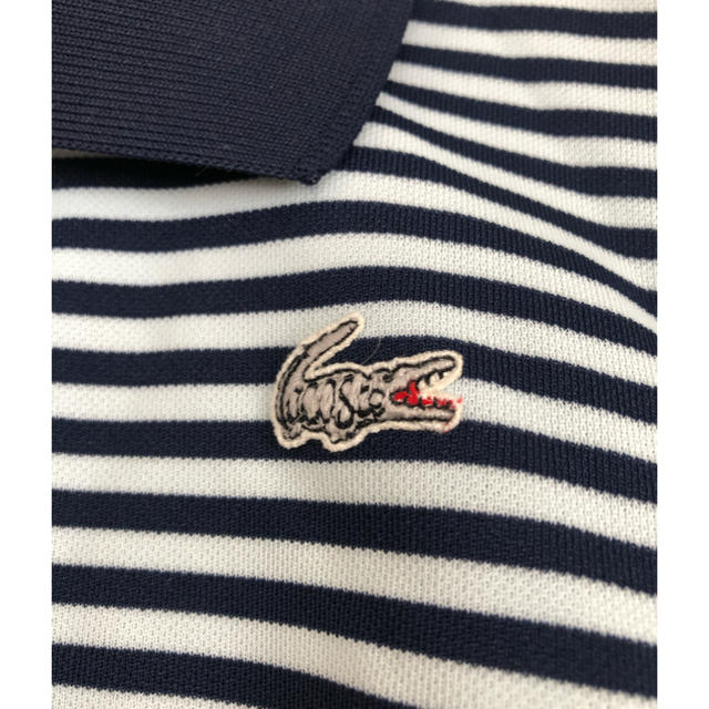 LACOSTE(ラコステ)の【LACOSTE】ノースリボーダーワンピ【sizeM】 レディースのワンピース(ひざ丈ワンピース)の商品写真