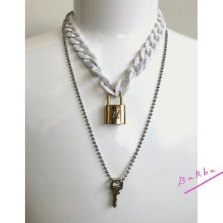 ルイヴィトン(LOUIS VUITTON)の【NO.323④/鍵有】LOUIS VUITTON  Padlock　ゴールド(ネックレス)