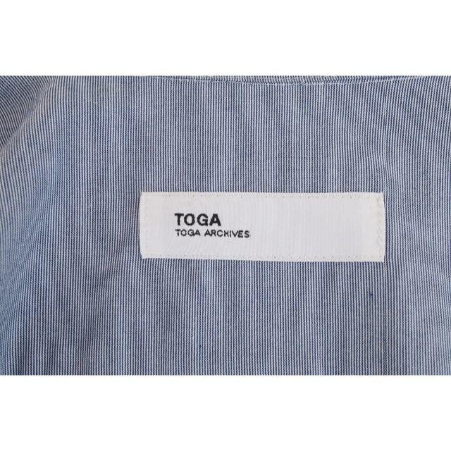 TOGA(トーガ)のTOGA ARCHIVES トーガ 袖フリル ストライプ シャツ ブラウス レディースのトップス(シャツ/ブラウス(長袖/七分))の商品写真