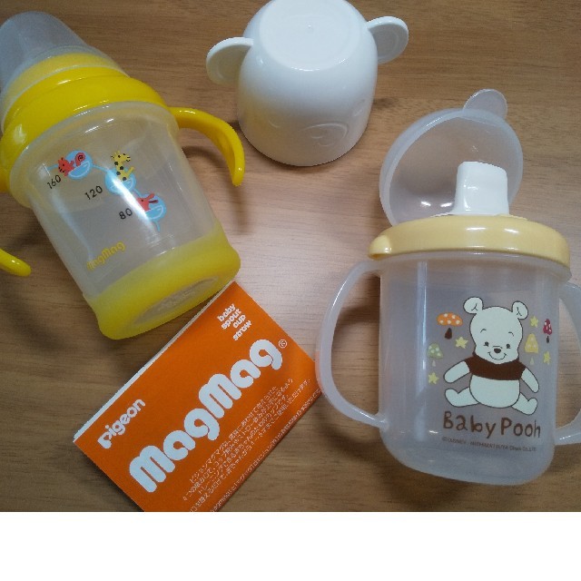 Disney(ディズニー)の未使用　送料無料　マグマグ　哺乳瓶　粉ミルクケース　離乳食ケース　　 キッズ/ベビー/マタニティの授乳/お食事用品(マグカップ)の商品写真