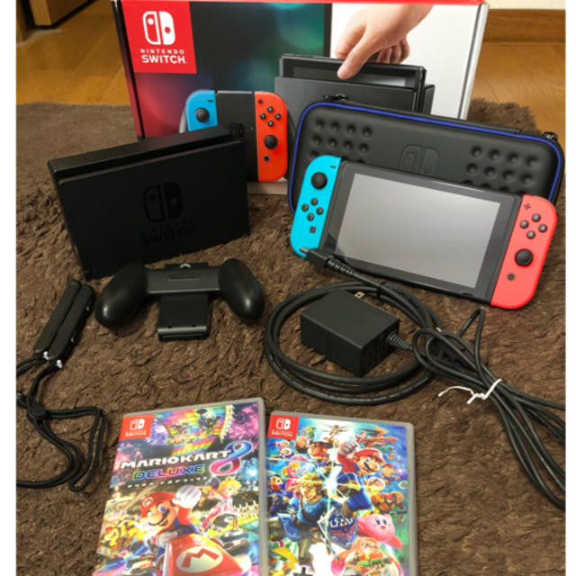 おまけ付き！ニンテンドースイッチ本体＋スマブラ&マリオカート8DX