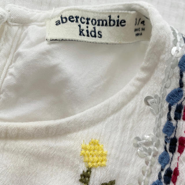 Abercrombie&Fitch(アバクロンビーアンドフィッチ)のAbercrombie kids⭐︎刺繍チュニック キッズ/ベビー/マタニティのキッズ服女の子用(90cm~)(Tシャツ/カットソー)の商品写真