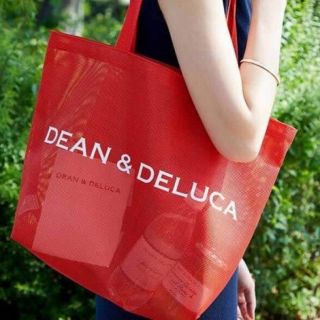 ディーンアンドデルーカ(DEAN & DELUCA)の❰新品❱DEAN & DELUCA メッシュ バッグ ブラッドオレンジ 赤 L
(トートバッグ)