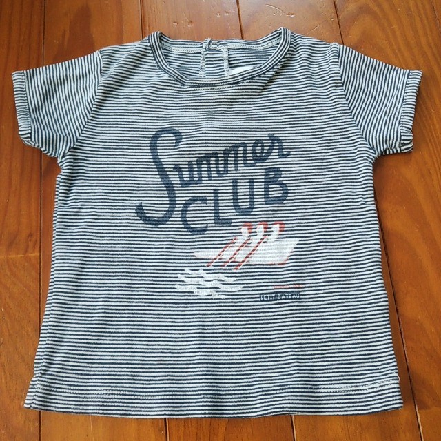 PETIT BATEAU(プチバトー)のプチバトー 半袖 Tシャツ ボーダー トップス 81cm 18m 80  キッズ/ベビー/マタニティのベビー服(~85cm)(Ｔシャツ)の商品写真