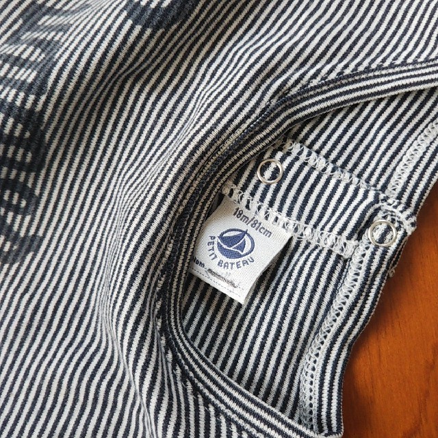 PETIT BATEAU(プチバトー)のプチバトー 半袖 Tシャツ ボーダー トップス 81cm 18m 80  キッズ/ベビー/マタニティのベビー服(~85cm)(Ｔシャツ)の商品写真