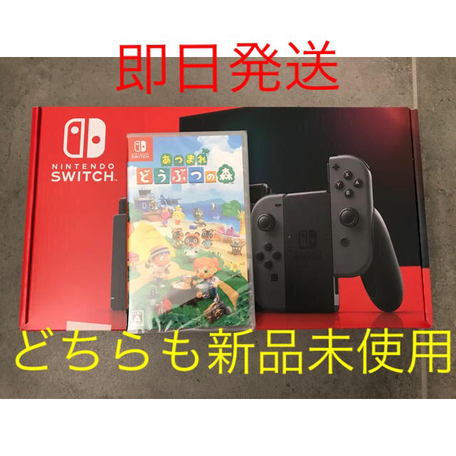 任天堂Switch本体グレーとどうぶつの森セット