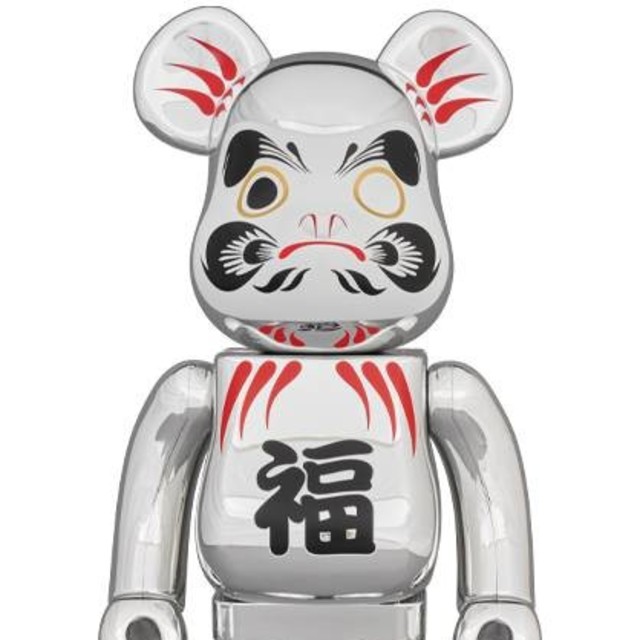 MEDICOM TOY(メディコムトイ)の【送料込】達磨 銀メッキ 福入 ベアブリック ソラマチ スカイツリー 400％ エンタメ/ホビーのおもちゃ/ぬいぐるみ(キャラクターグッズ)の商品写真