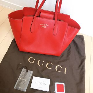 グッチ(Gucci)のGUCCI  トートバッグ　赤(トートバッグ)