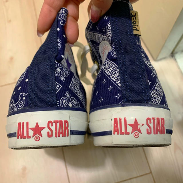 X-girl(エックスガール)のX-girl CONVERS ALLSTAR ペイズリー 24.5 レディースの靴/シューズ(スニーカー)の商品写真