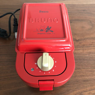 BRUNO ブルーノホットサンドメーカー　シングル　未使用　リサとガスパール(サンドメーカー)