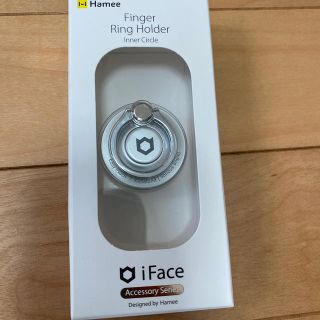 アイフォーン(iPhone)のiFace スマホリング　シルバー(その他)