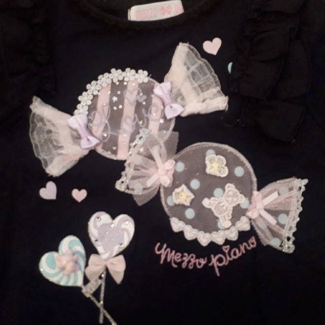 mezzo piano(メゾピアノ)の♡キャンディTシャツ♡メゾピアノ♡110cm キッズ/ベビー/マタニティのキッズ服女の子用(90cm~)(Tシャツ/カットソー)の商品写真