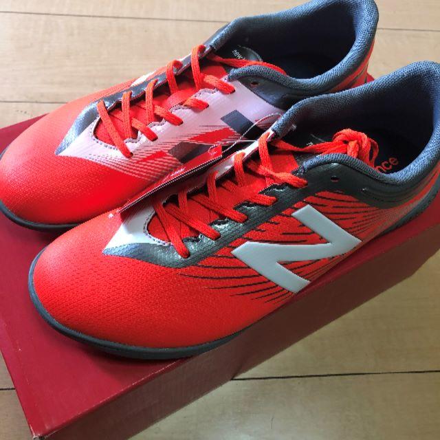 New Balance(ニューバランス)のニューバランス フューロン TF(オレンジ×グレー)26.5cm スポーツ/アウトドアのサッカー/フットサル(シューズ)の商品写真