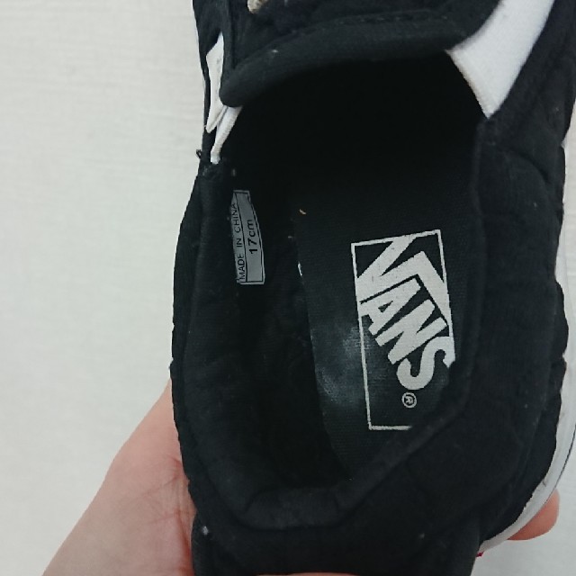 VANS(ヴァンズ)のVANS   17㎝ キッズ/ベビー/マタニティのキッズ靴/シューズ(15cm~)(スリッポン)の商品写真