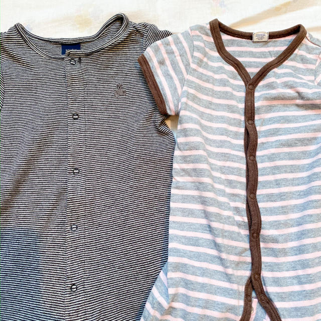 SHIPS(シップス)の【ほぼ未使用】2点セット SHIPS & babyGAP ロンパース 70  キッズ/ベビー/マタニティのベビー服(~85cm)(ロンパース)の商品写真