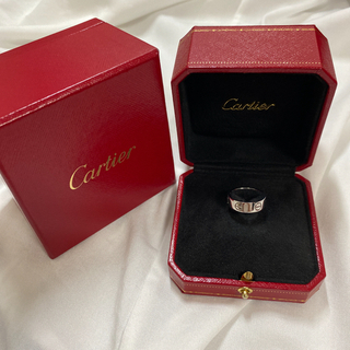 カルティエ(Cartier)の美品　カルティエ ラブリング　K18 ホワイトゴールド　Cartier リング(リング(指輪))