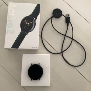 ギャラクシー(Galaxy)のGalaxy watch Active2 44mm ブラック（ステンレス）(腕時計(デジタル))