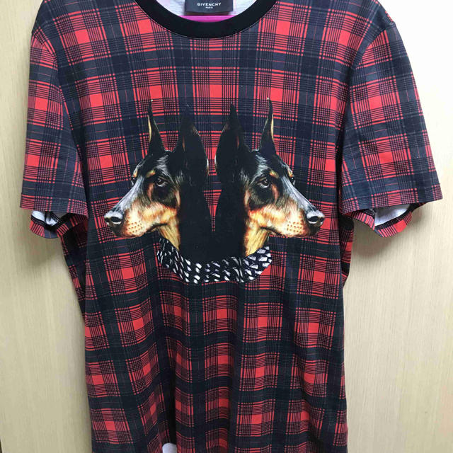 メンズ正規 Givenchy ジバンシィ ドーベルマンチェック Tシャツ