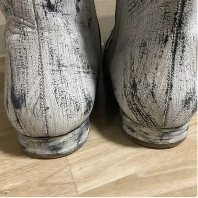 マルタンマルジェラ Margiela H&M ペンキ ブーツ 割引直販 マルタンマルジェラ Margiela H&M ペンキ ブーツ ブーツ