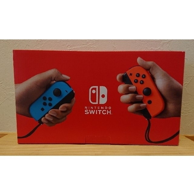Nintendo Switch(ニンテンドースイッチ)のNintendo Switch 本体 新型 ネオン 印なし 保証シール エンタメ/ホビーのゲームソフト/ゲーム機本体(家庭用ゲーム機本体)の商品写真