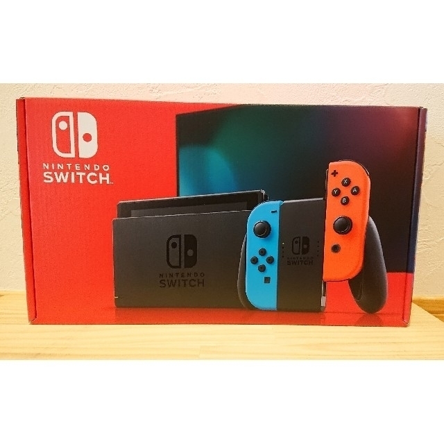 Nintendo Switch(ニンテンドースイッチ)のNintendo Switch 本体 新型 ネオン 印なし 保証シール エンタメ/ホビーのゲームソフト/ゲーム機本体(家庭用ゲーム機本体)の商品写真