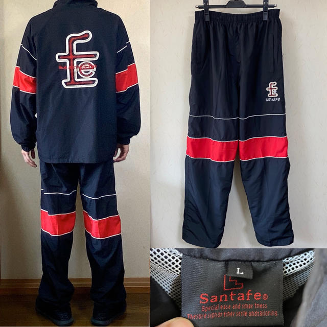 Santafe - 90's SANTAFE サンタフェ ナイロンジャケット セットアップ の通販 by ttt｜サンタフェならラクマ