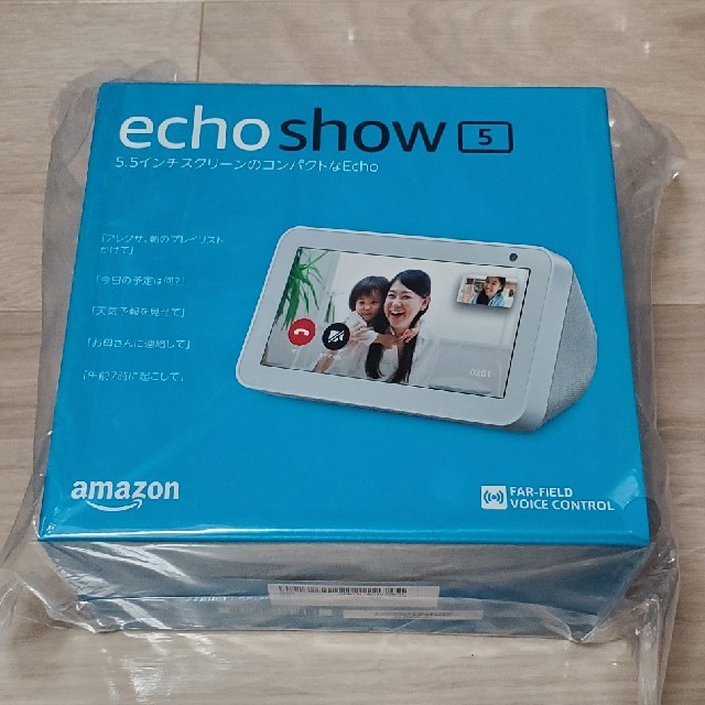 ECHO(エコー)の【新品未開封】echo show 5 ホワイト スマホ/家電/カメラのオーディオ機器(スピーカー)の商品写真