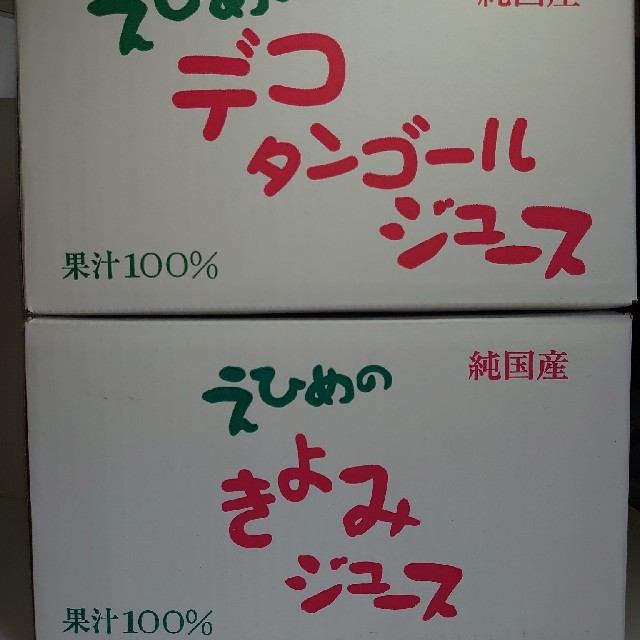 愛媛県産果汁１００％えひめみかんストレートジュースです。１２本入りです 食品/飲料/酒の食品(フルーツ)の商品写真