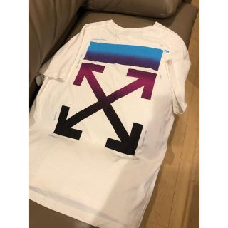 オフホワイト(OFF-WHITE)の【美品】off-white Tシャツ　ホワイト×マルチカラー　サイズ:M(Tシャツ/カットソー(半袖/袖なし))