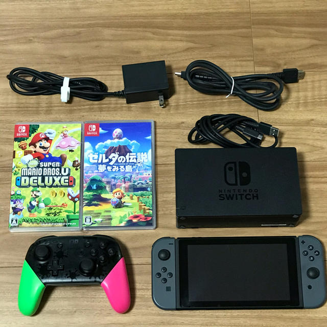 Nintendo Switch - 送料無料 中古 ニンテンドー スイッチ 本体 ソフト プロコン 付き