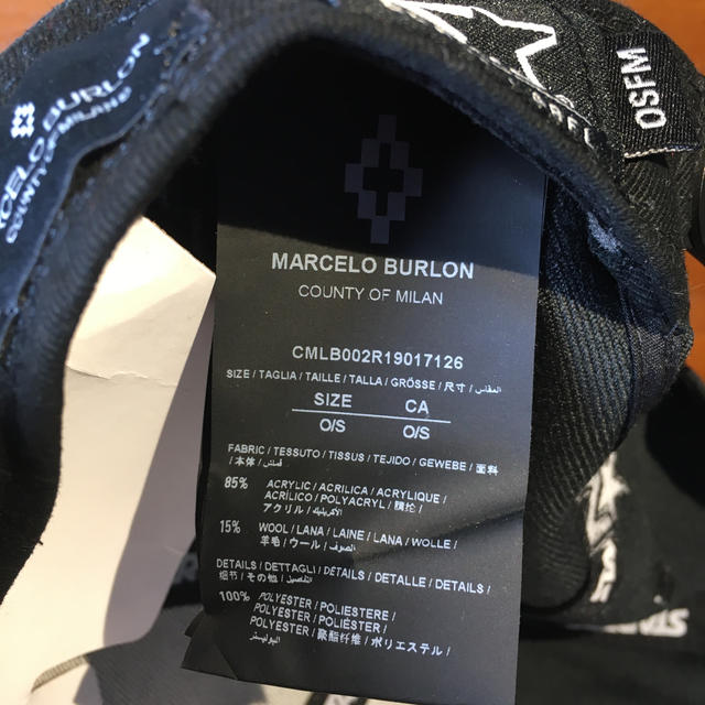 MARCELO BURLON(マルセロブロン)の【新品未使用】マルセロバーロン　スナップバック メンズの帽子(キャップ)の商品写真
