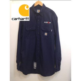 カーハート(carhartt)のCarhartt カーハート  長袖シャツ 厚手 ワークシャツ メンズXL 紺(シャツ)