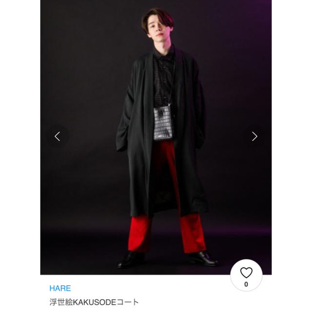HARE(ハレ)のHARE浮世絵KAKUSODEコート メンズのジャケット/アウター(チェスターコート)の商品写真