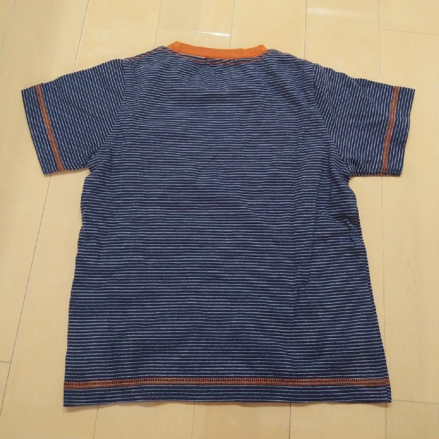 GU(ジーユー)のGU ボーダーTシャツ キッズ/ベビー/マタニティのキッズ服男の子用(90cm~)(Tシャツ/カットソー)の商品写真