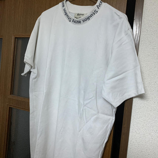 アクネ(ACNE)のAcne ネックロゴ　tシャツ　スウェット(Tシャツ/カットソー(半袖/袖なし))