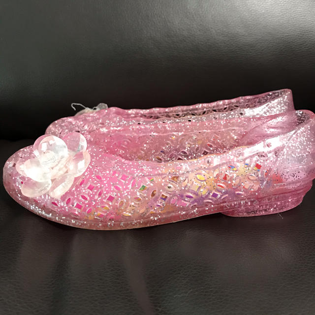 Disney(ディズニー)のプリンセス　サンダル　メッシュ　ディズニー　キラキラ キッズ/ベビー/マタニティのキッズ靴/シューズ(15cm~)(サンダル)の商品写真
