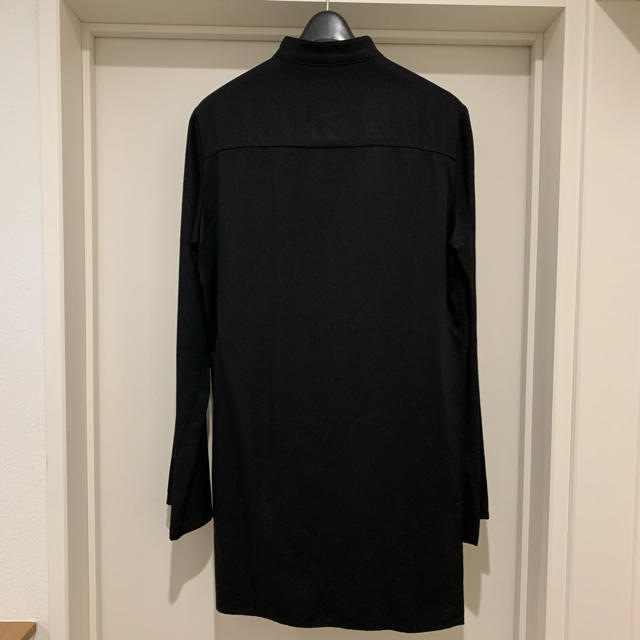 Yohji Yamamoto(ヨウジヤマモト)のkujaku バンドカラー　ロングシャツ　サイズ1 メンズのトップス(シャツ)の商品写真