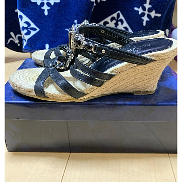 GINZA Kanematsu(ギンザカネマツ)の銀座カネマツ  縄ヒールサンダル  23.5cm レディースの靴/シューズ(サンダル)の商品写真